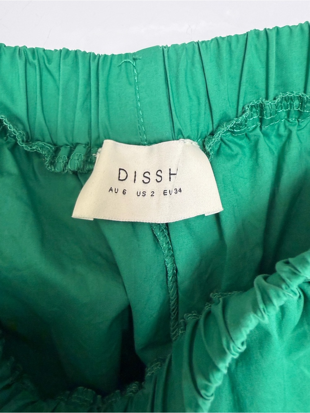 DISSH Maxie 2 pc Set Shirt and Shorts Cotton Poplin Green Size XS - Picture 13 of 14